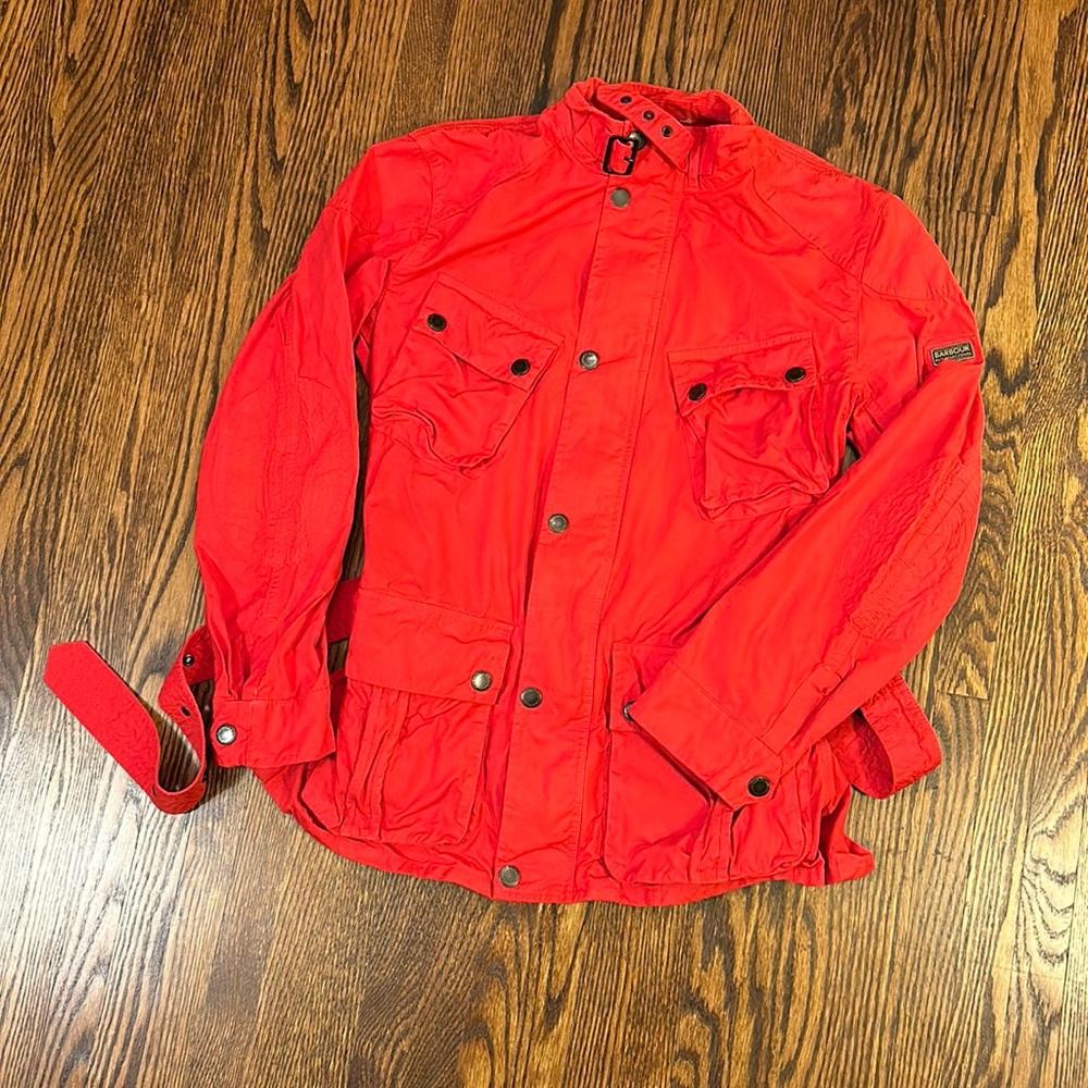 Barbour Red Lightweight Field Jacket